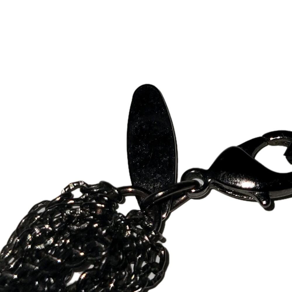 Sleek Black Chain Necklace NY 20" Adjustable Lobster Clasp Men's Women's Jewelry - Picture 2 of 11
